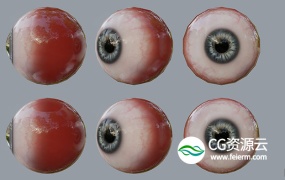 3D模型-真实眼球 FlippedNormals – Game Ready – Realistic Eye Pack