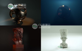 C4D灯光预设-10组C4D Octane渲染器灯光场景预设合集