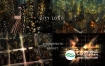 AE模板-夜晚道路霓虹灯车灯3D城市建筑流动光线LOGO标志视频片头