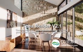 C4D/Rhino/Sketchup插件-多功能实时GPU物理渲染器 Thea Render v2.2 Win破解版