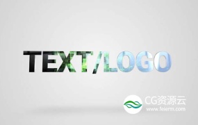 AE模板-高科技计算机CPU处理器网络像素快速闪亮耀斑logo标志展示动画