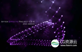 AE模板-唯美抽象的Plexus粒子点线图形文字标题开场片头动画Plexus Digital World