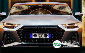 3D模型-奥迪性能车RS7 Sportback 2020真实汽车高质量