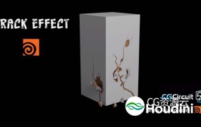 Houdini裂痕破碎特效教程 CGCircuit – Houdini Crack Effect