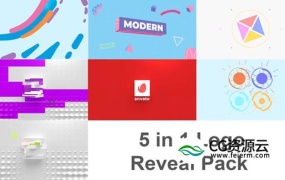 AE模板-简洁图形Logo动画 Logo Reveal Pack