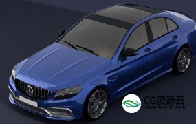 3D模型-梅赛德斯-奔驰C63轿车模型