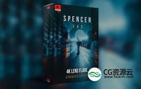视频素材-343个优雅电影镜头光晕效果4K视频动画 SPENCER Cinematic Lens Flares