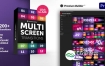 PR脚本-200种视频多屏幕移动分屏过渡动态转场预设 Multiscreen Transitions for Premiere Pro