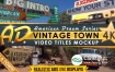 AE模板-户外场景三维透视道路广告牌海报宣传展示动画 Vintage Town Titles Intro AD