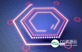 C4D教程-科技感多边形图形 Lowpost – Hud Hexagon In Cinema 4D & After Effects