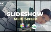 FCPX模板-多屏幕视频分屏展示开场片头 Multi Screen Slideshow