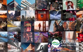 FCPX模板-照片墙Logo展示动画 Logo Opener – Photo Wall
