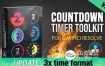 达芬奇预设-秒表倒计时动画 Countdown Timer Toolkit