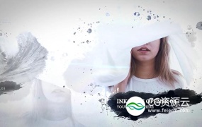 AE模板+PR预设-中国风水墨笔刷遮罩图文宣传开场片头动画 Ink Opener
