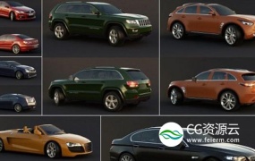 3D模型-35个汽车模型 Vargov Car 3D-Models Collection