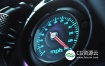 AE模板-震撼汽车速度表盘翻转后揭示出logo标志动画