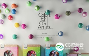 3DS MAX Corona渲染器色卡预设包 ColorsForCGArtists – Tools For Corona V5