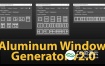 3DS MAX插件-铝窗户生成插件 Aluminum Window Generator V2
