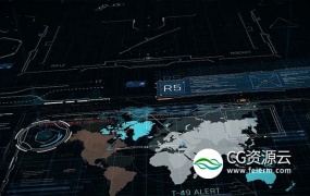 AE模板-700个未来高科技感箭头标注全息动态图形UI界面元HUD素动画包