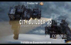 Blender插件-城市楼房建筑模型预设 Blender Market – Citybuilder 3D