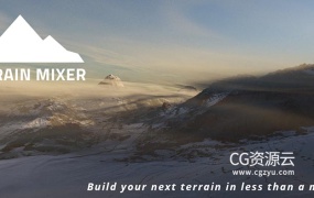 Blender插件-三维自然环境地形生成器 Terrain Mixer V2.0.3 + 预设库