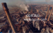 视频素材-工业区工厂烟囱废气排放的航拍视频素材