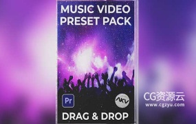 PR预设-音乐视频动感转场特效
