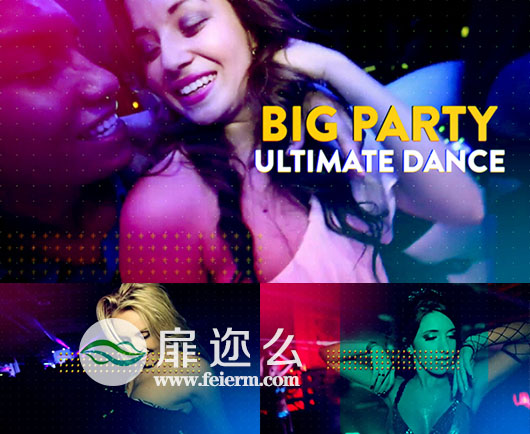 AE模板舞蹈派对活动节日音乐演唱会宣传片头视频