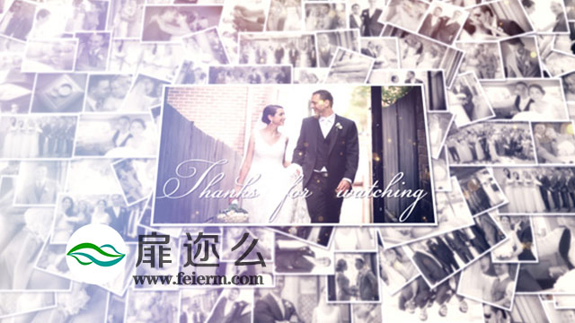 AE模板结婚周年纪念日生日回忆复古旅游婚礼相册