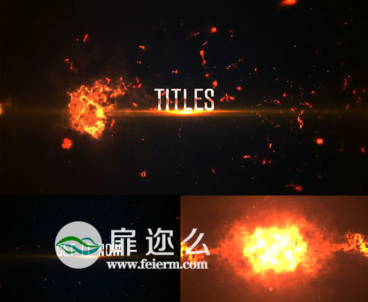 AE模板4K震撼文字标题动画史诗级黑暗电影片头