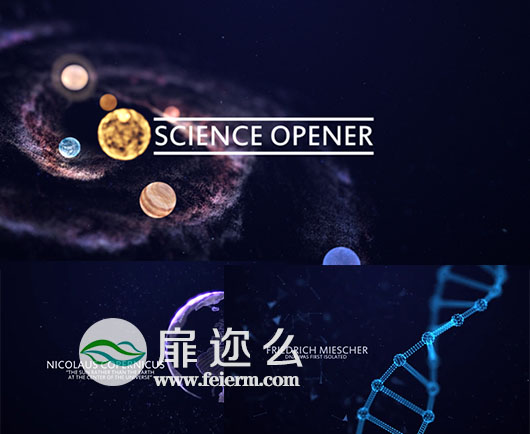 AE模板教育探索高科技历史数学物理技术粒子特效
