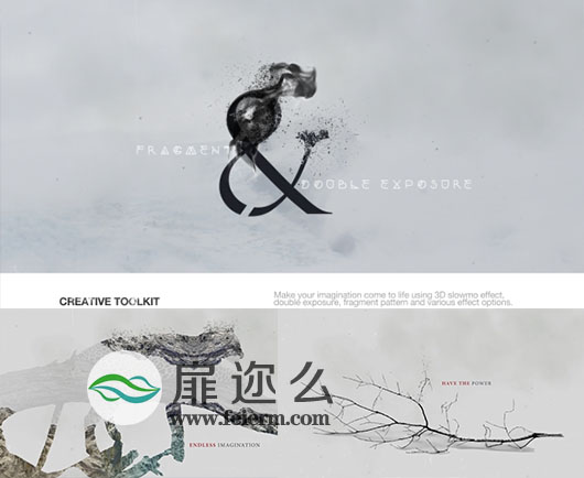 AE模板钻石折射时装秀时尚魅力水晶元素效果