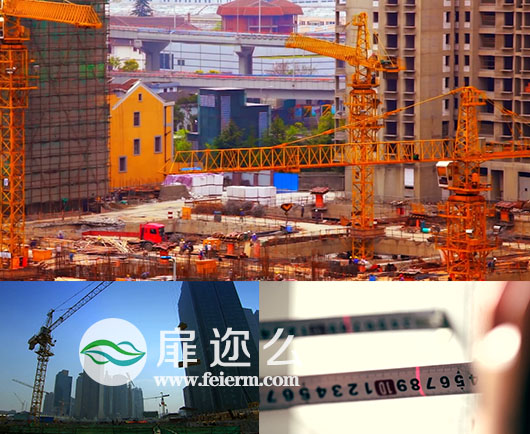 延时摄影城市建设建筑施工塔吊施工视频素材