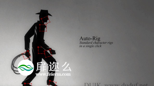 AE人物角色骨骼绑定脚本 Duik 15 + 使用教程