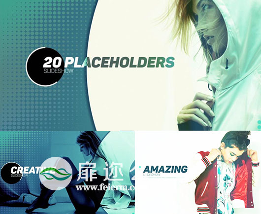 AE模板照片相册漏光显示动态过渡演示文稿标题动画视频