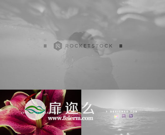 视频素材：200多个4K图形转场动画字幕条