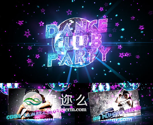 AE模板新年聚会夜店派对酒吧舞会真人秀节目宣传片