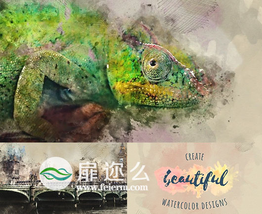 AE和PS脚本制作水墨水彩涂料喷漆艺术设计视频动画