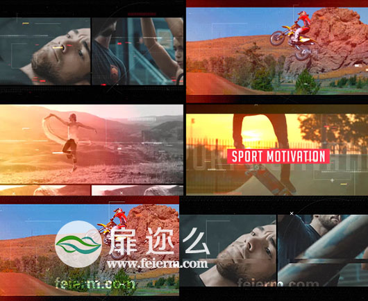 AE模板时尚品牌设计宣传介绍体育运动视频动画