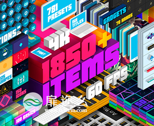 AE扩展脚本标题文字预设图形背景转场MG动画支持Win和Mac 支持 AE cc 2018