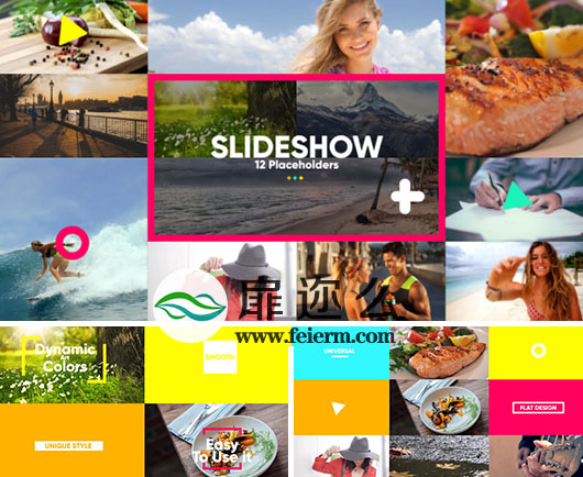 AE模板旅游优雅清新时尚多彩动态宣传片