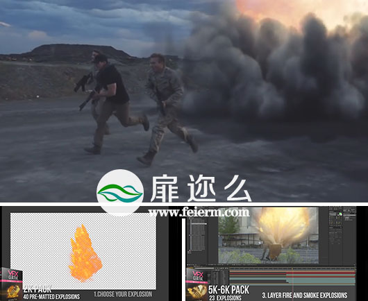 视频素材4K高清粉尘火焰爆炸素材