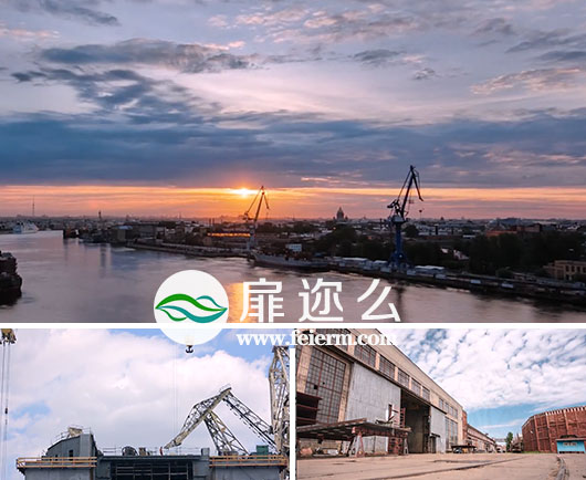 实拍视频工业制造业建筑楼房繁忙景象