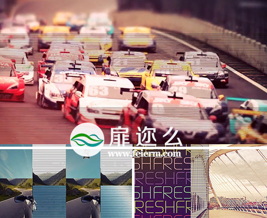 AE模板时尚动感快速分屏照片视频包装动画