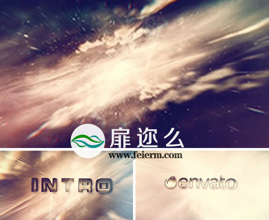 AE模板太空星云宇宙穿梭文字标题宣传片开场