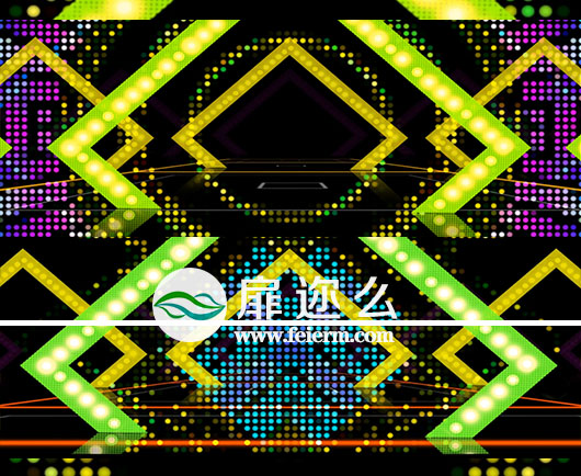 视频素材炫酷动感LED舞台背景素材