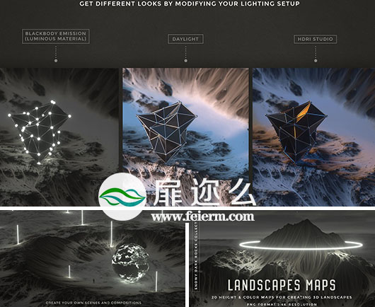 20组4K高清地质地貌景观纹理贴图合集