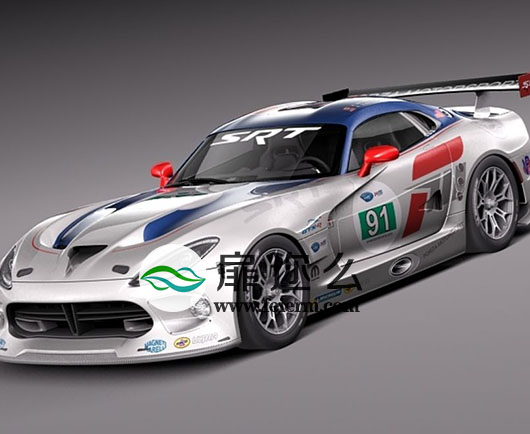 3D模型道奇蝰蛇跑车模型 SQUIR – Dodge Viper GTS-R 2013