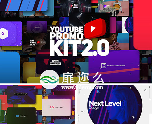 AE+PR模板 网络社交宣传字幕片头转场创意包装