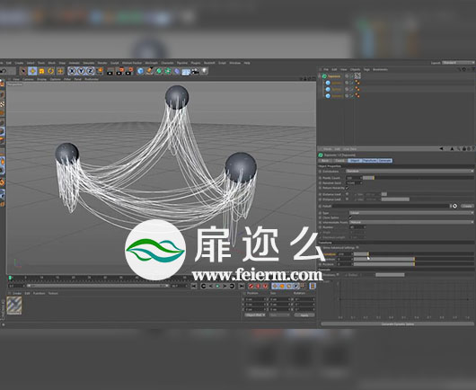 C4D插件：杂乱点线线条制作 Topowire 1.0